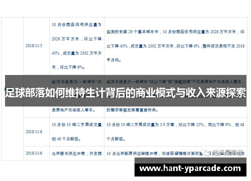 足球部落如何维持生计背后的商业模式与收入来源探索 足球部落如何维持生计背后的商业模式与收入来源探索